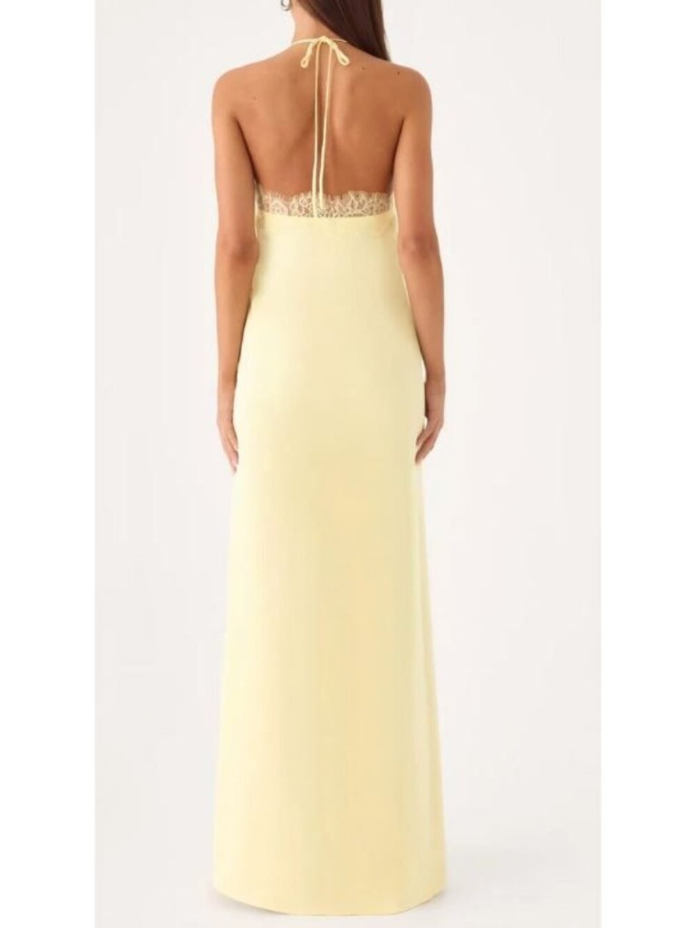 Peppermayo Samaria Halter Maxi Dress Women Size 6 US NWT Lace Trim Detailing - Picture 2 of 12
